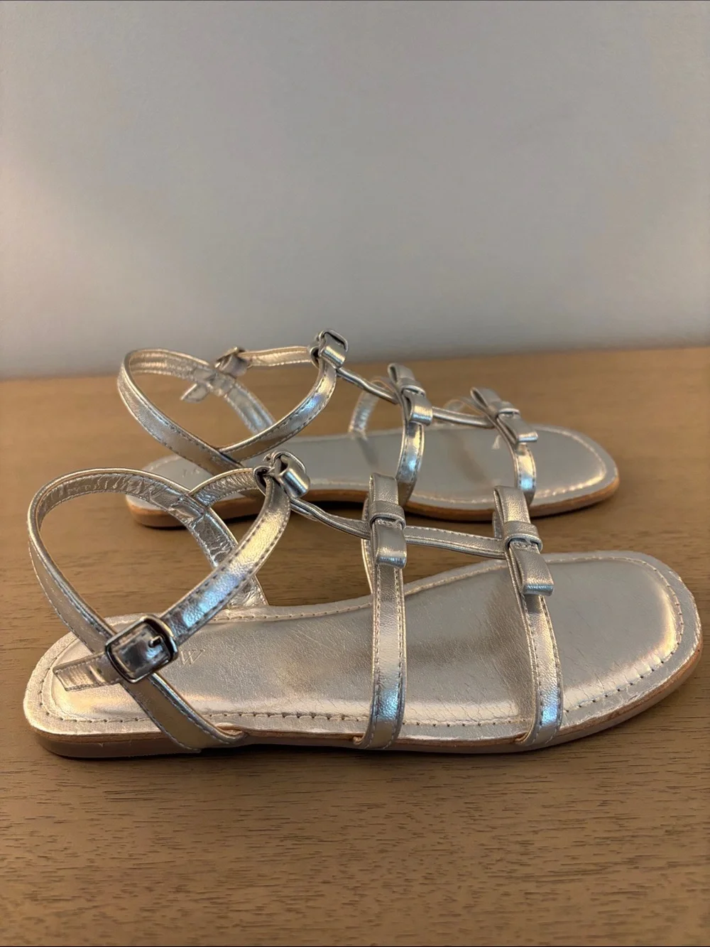 J. Crew Factory shiny silver